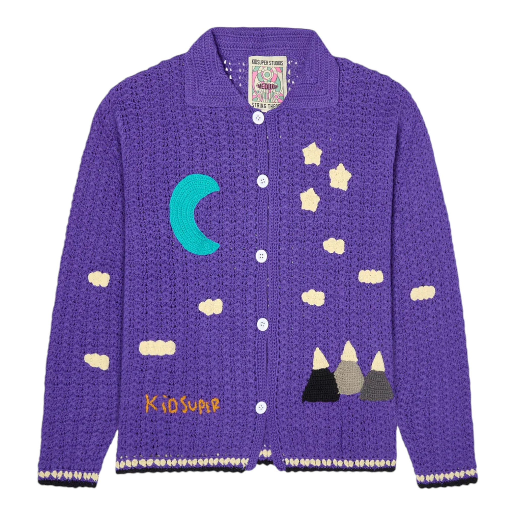 Kidsuper Crochet Longsleeve Purple Front