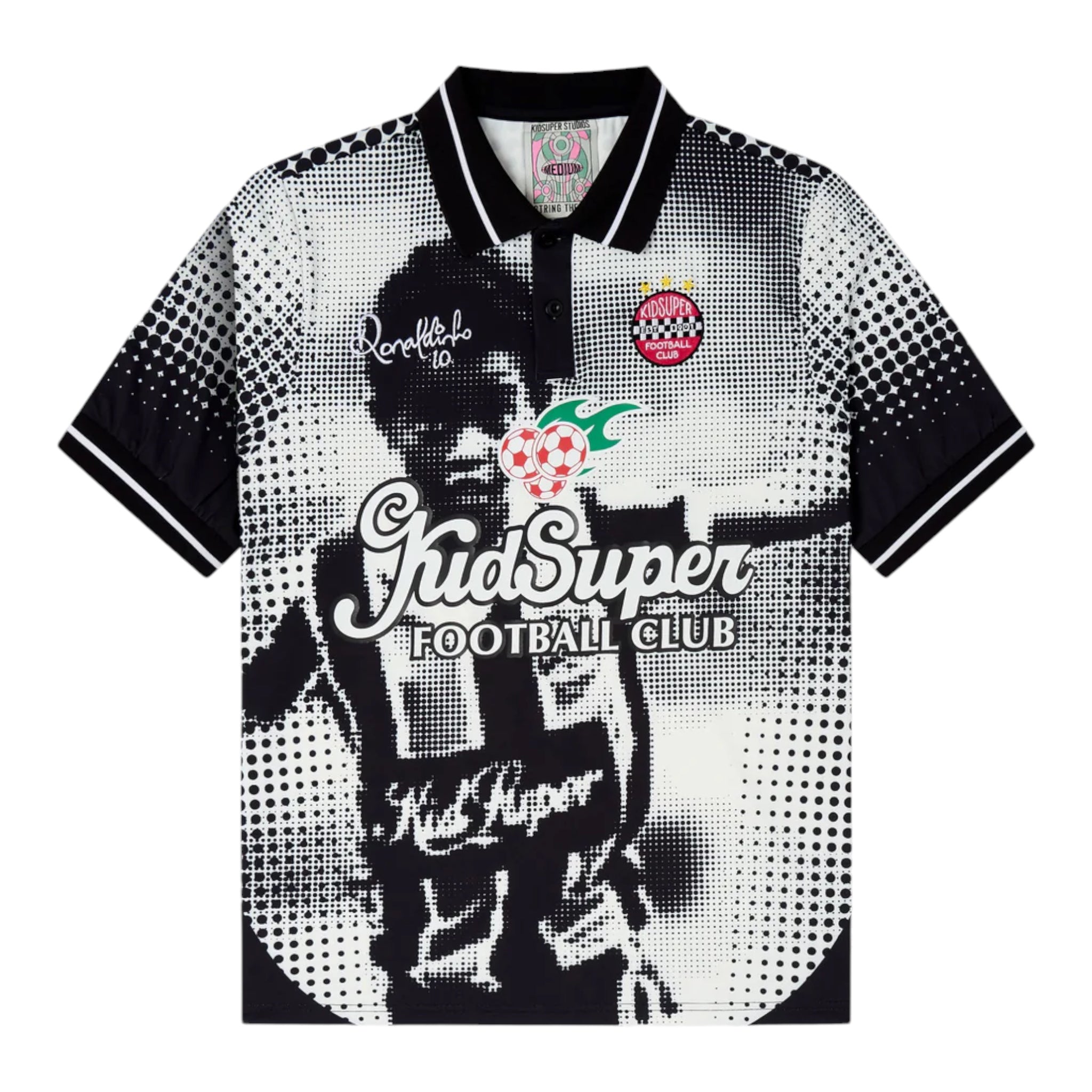 Kidsuper_Ronaldinho_Jersey_Black_Front