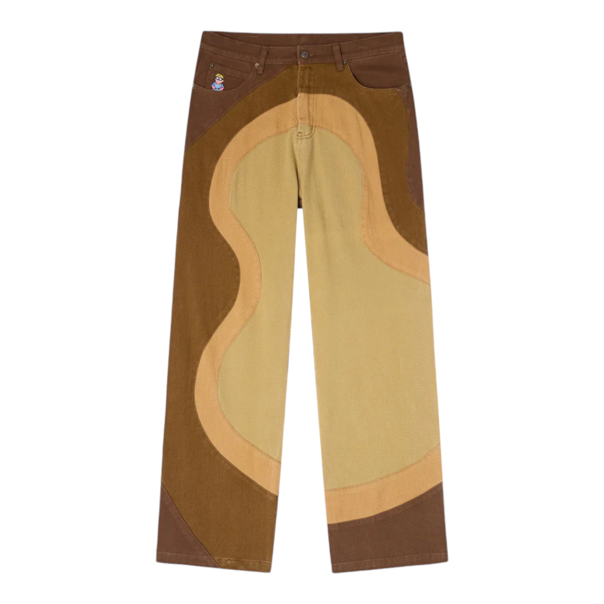 Kidsuper Wavy Pant Brown Front