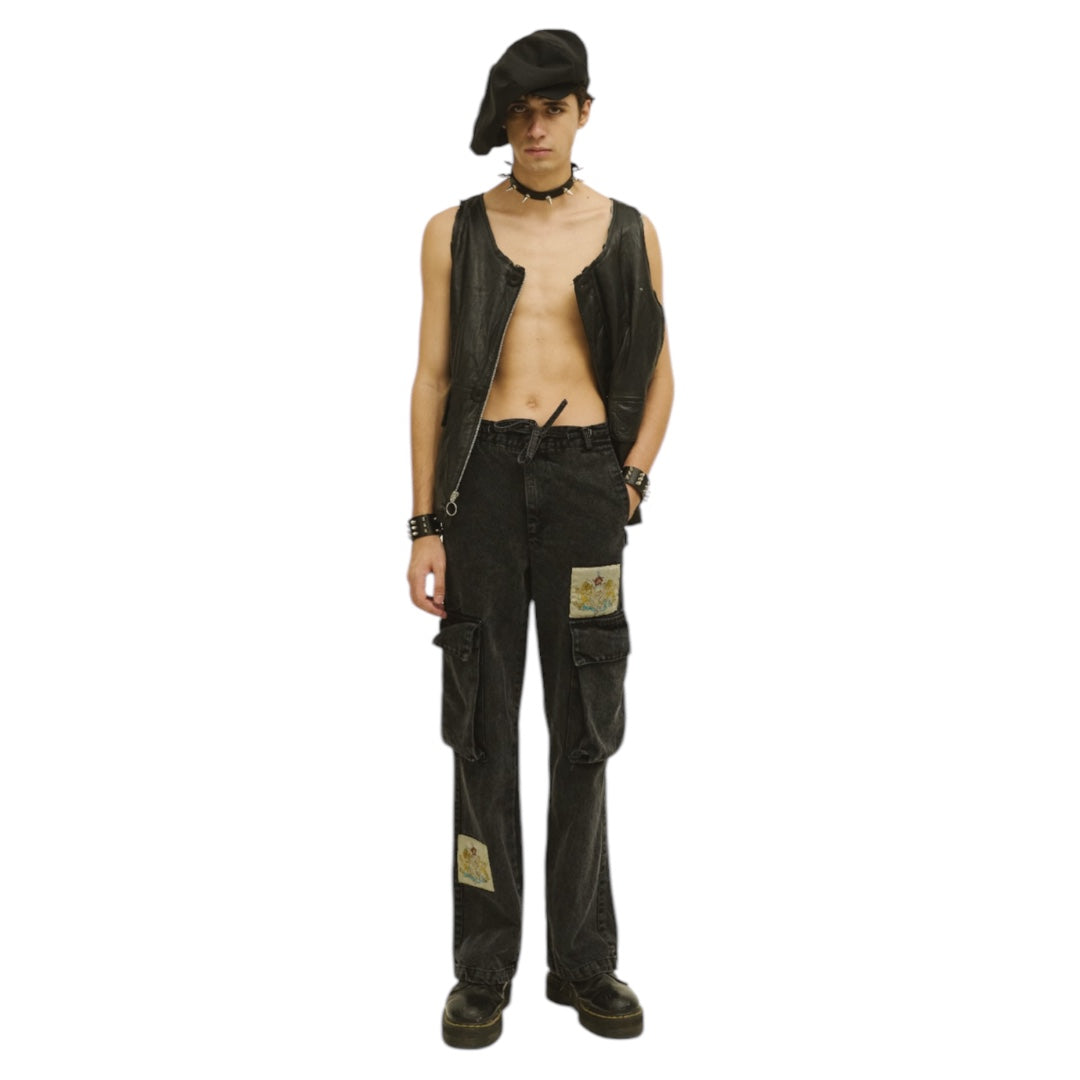 Liberal Youth Ministry Denim Cargo Washed Black Fit