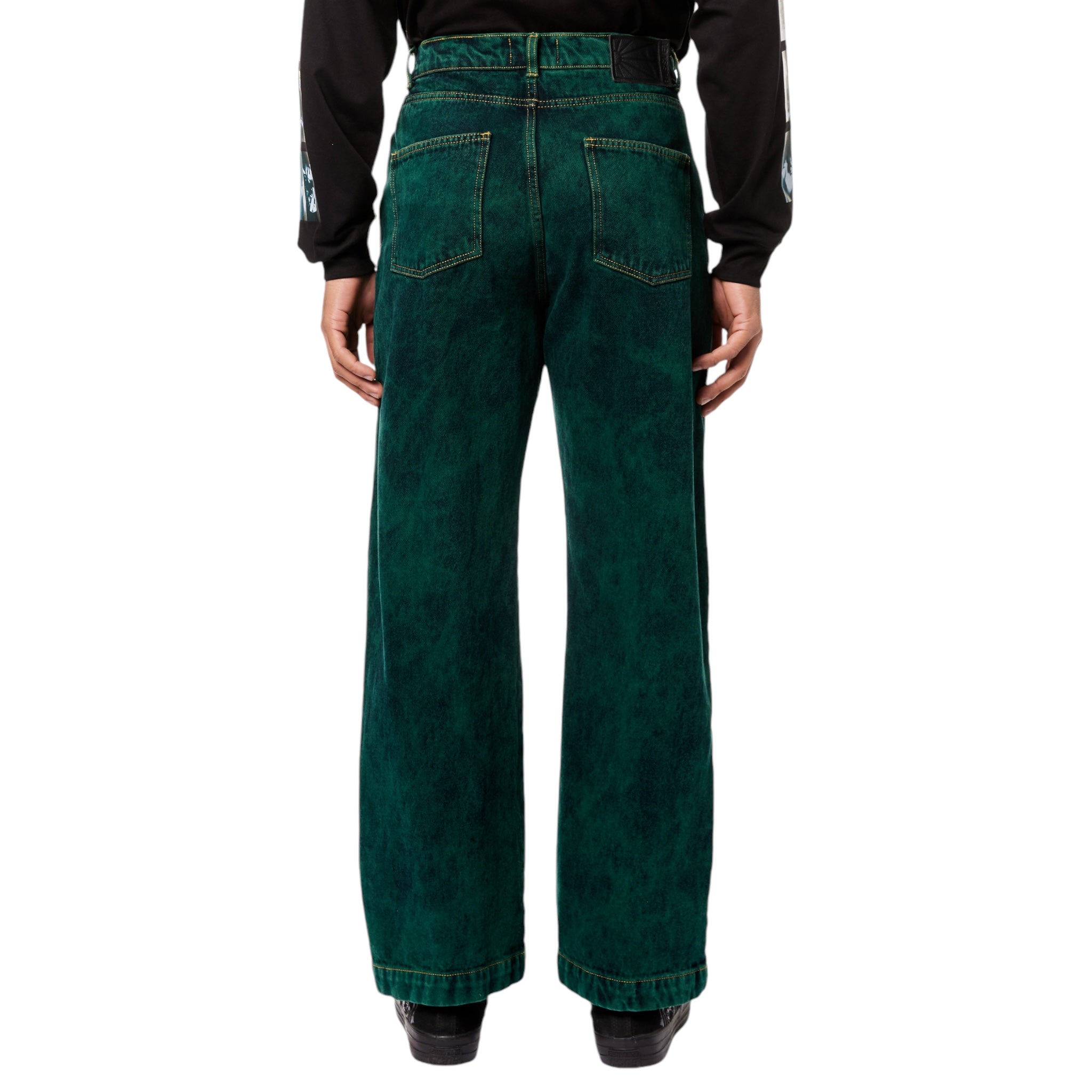 Rassvet Baggy Denim Jeans Green Back