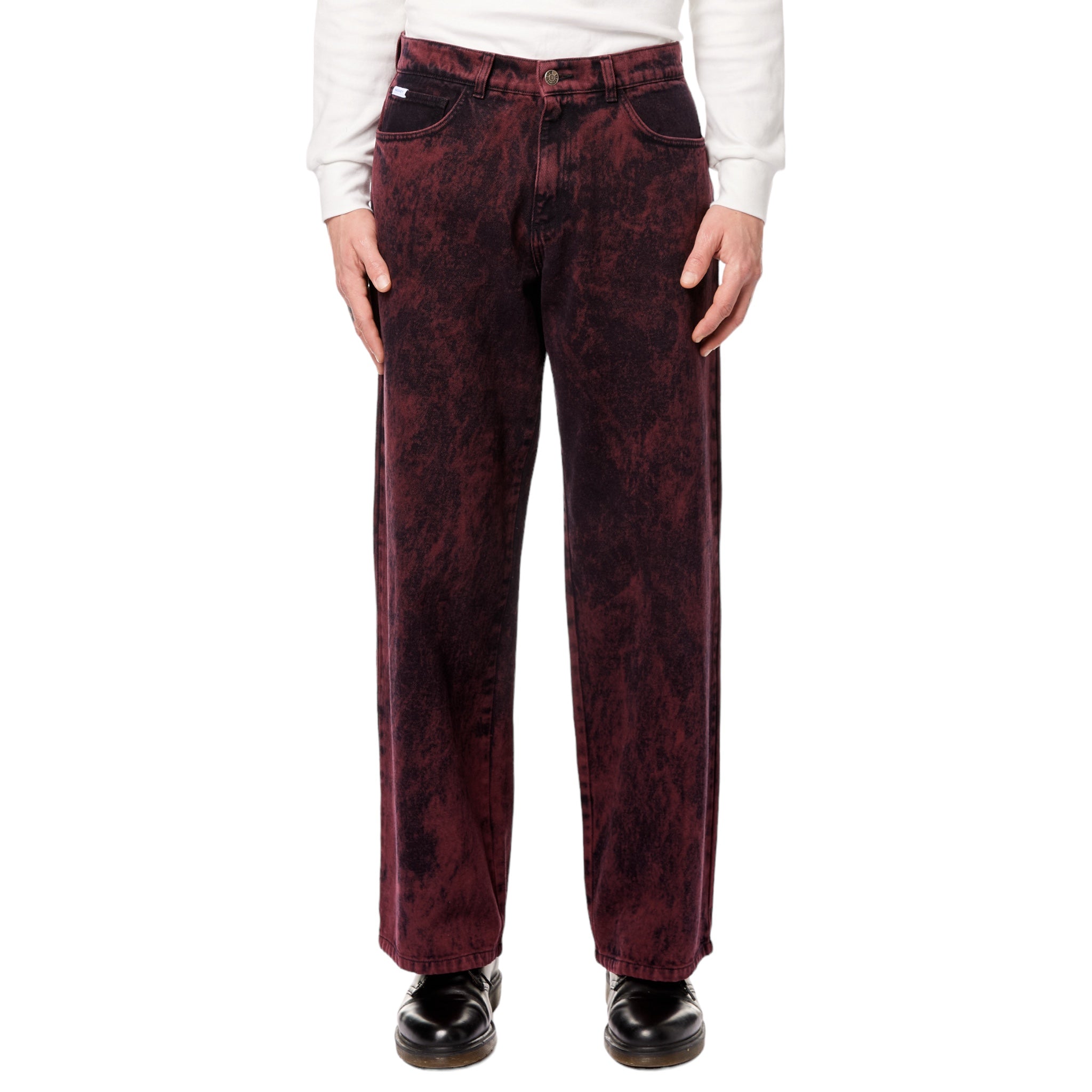 Rassvet Baggy Denim Jeans Red Front