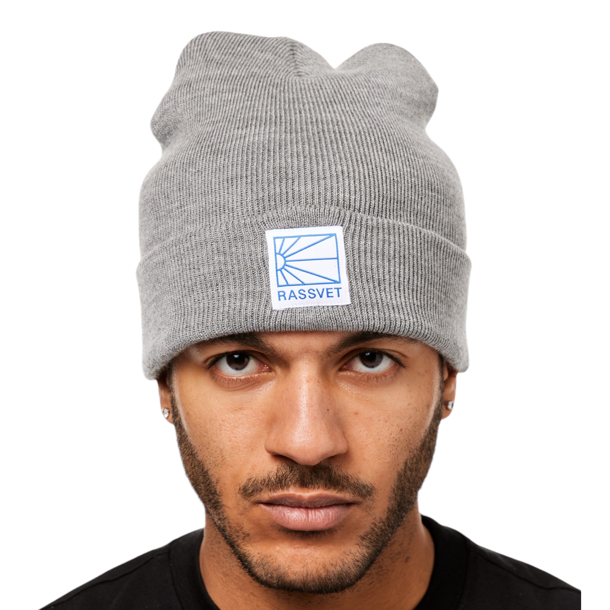 Rassvet Logo Tag Beanie Knit Grey 