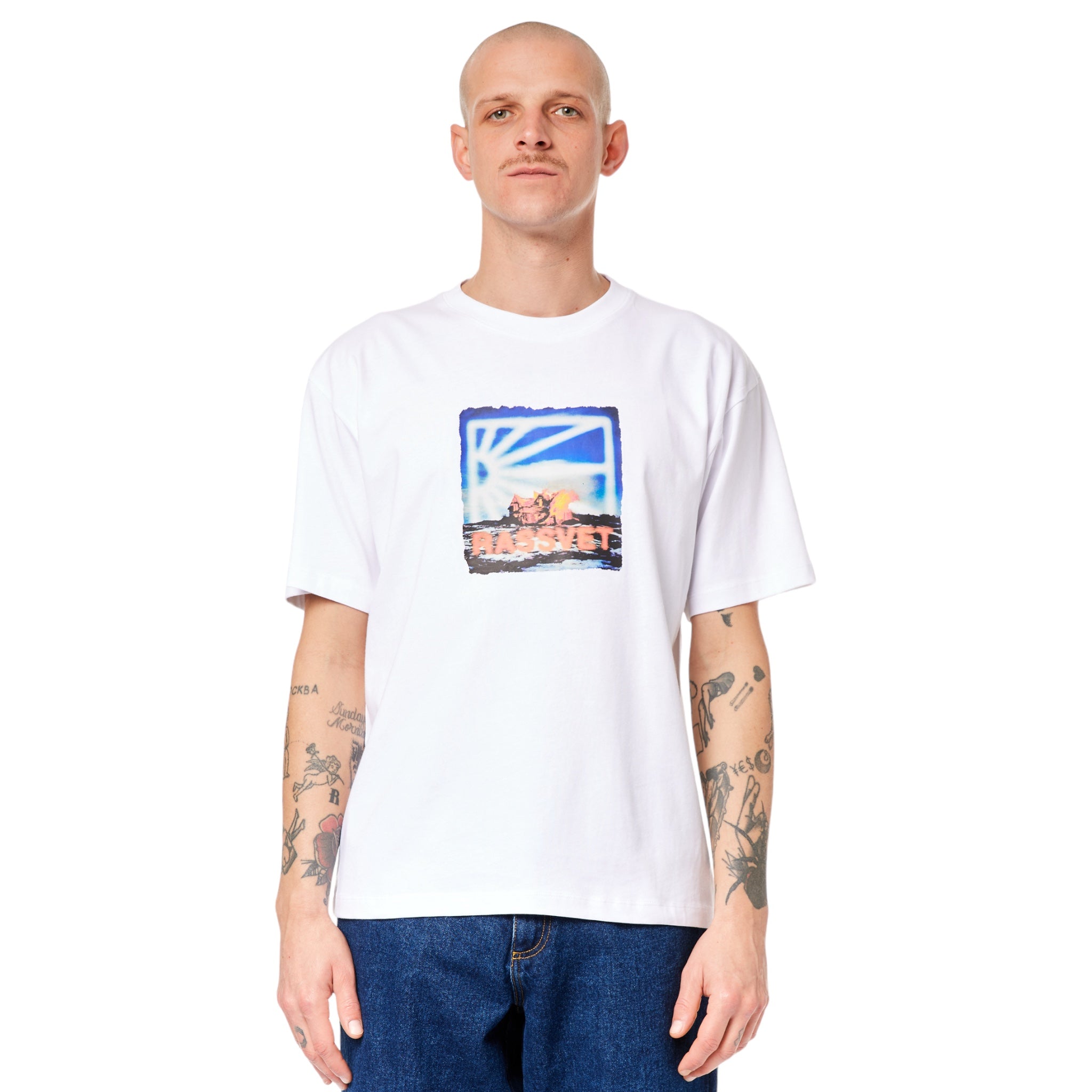  Rassvet On Fire T-Shirt White Front