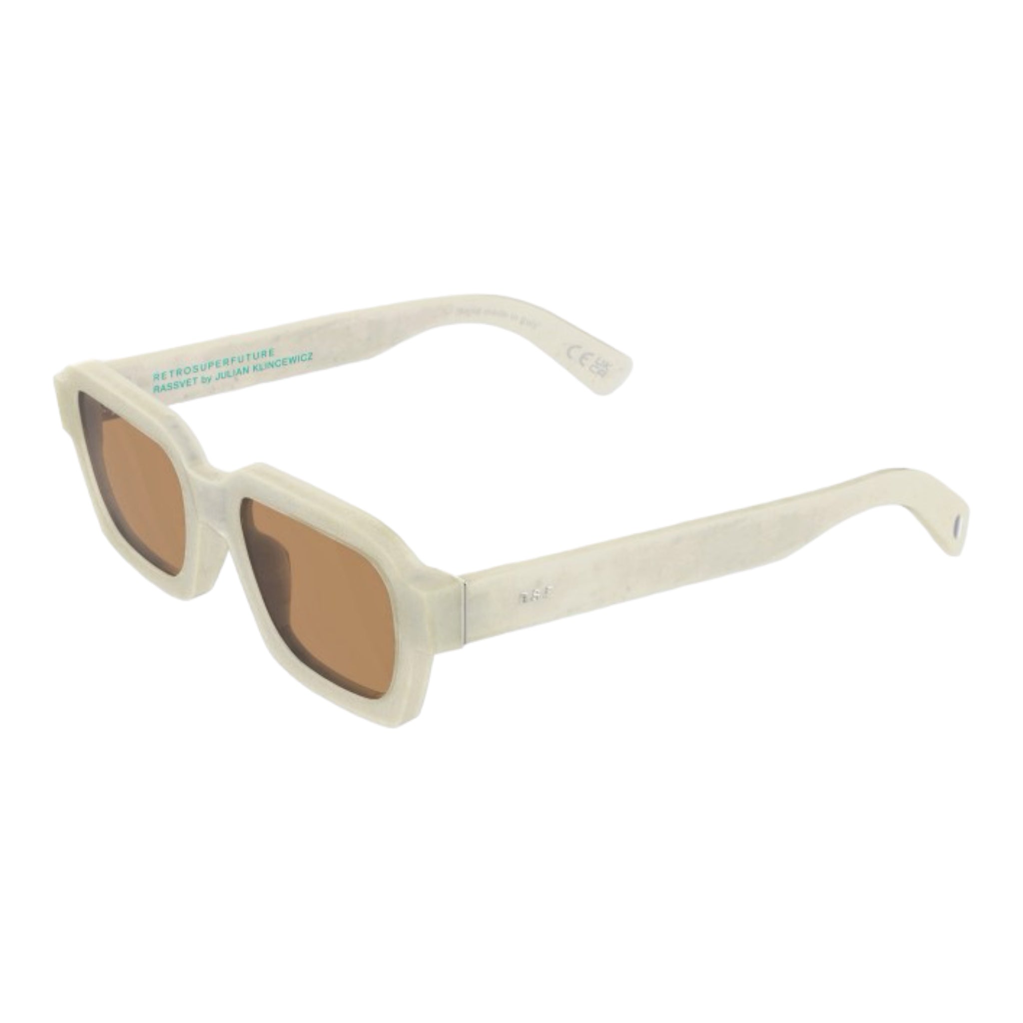 Retrosuperfuture Sunglasses White Marble  Rassvet & Julian Klincewicz