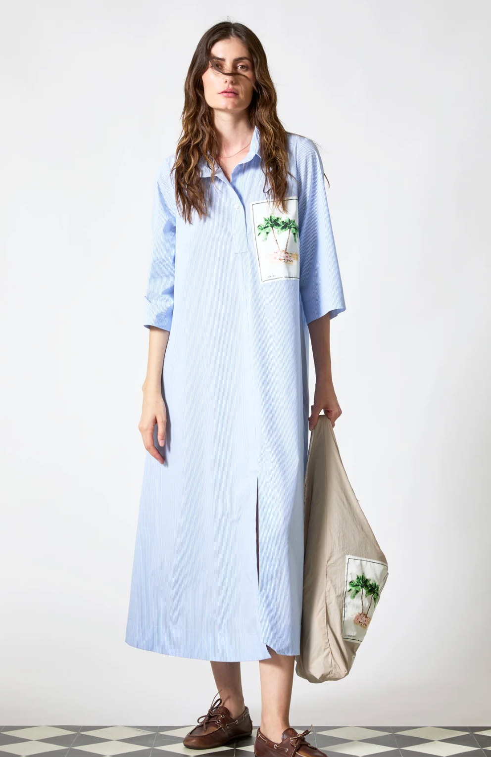 PORTOFINO DRESS WITH PATCH - SHIRTAPORTER