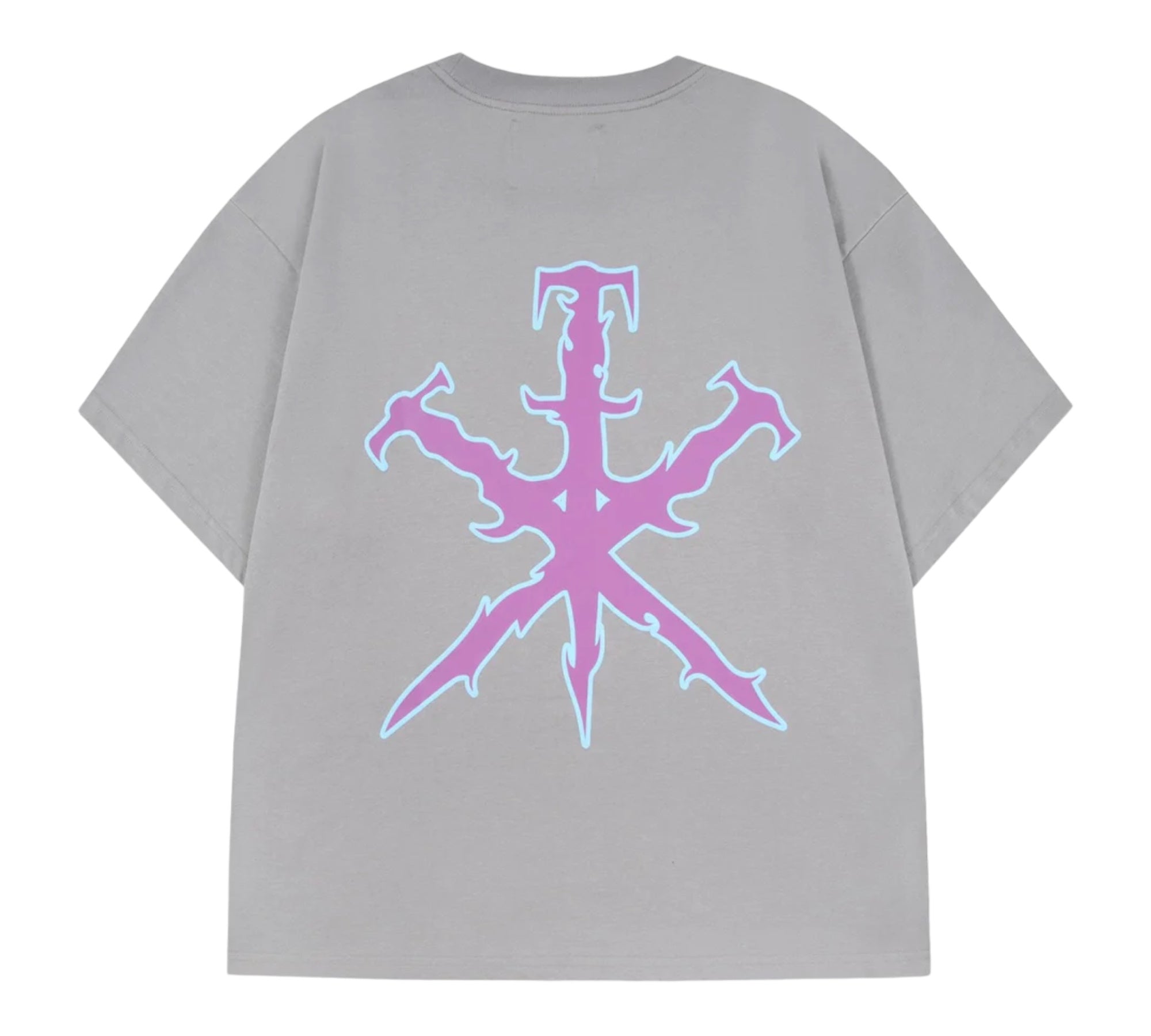 Unknown London Tribal Dagger Tee Grey Back