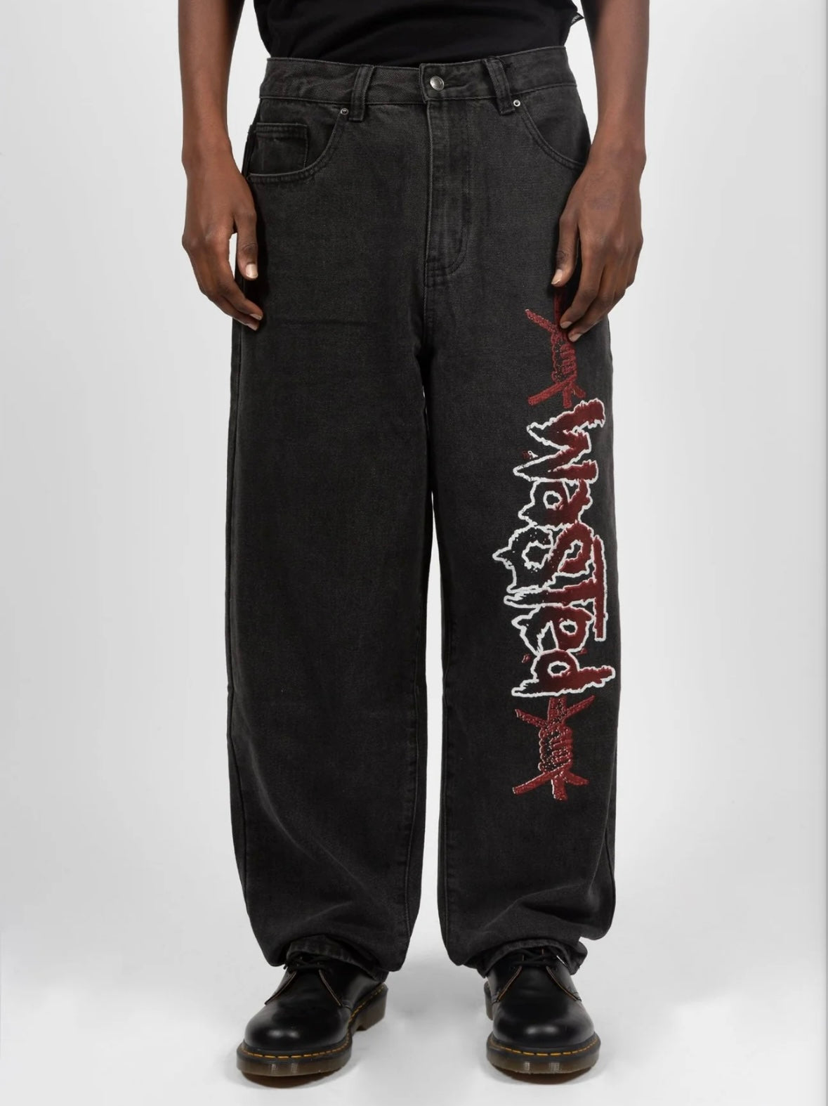 Wasted Paris Casper Blind Pants Black Front