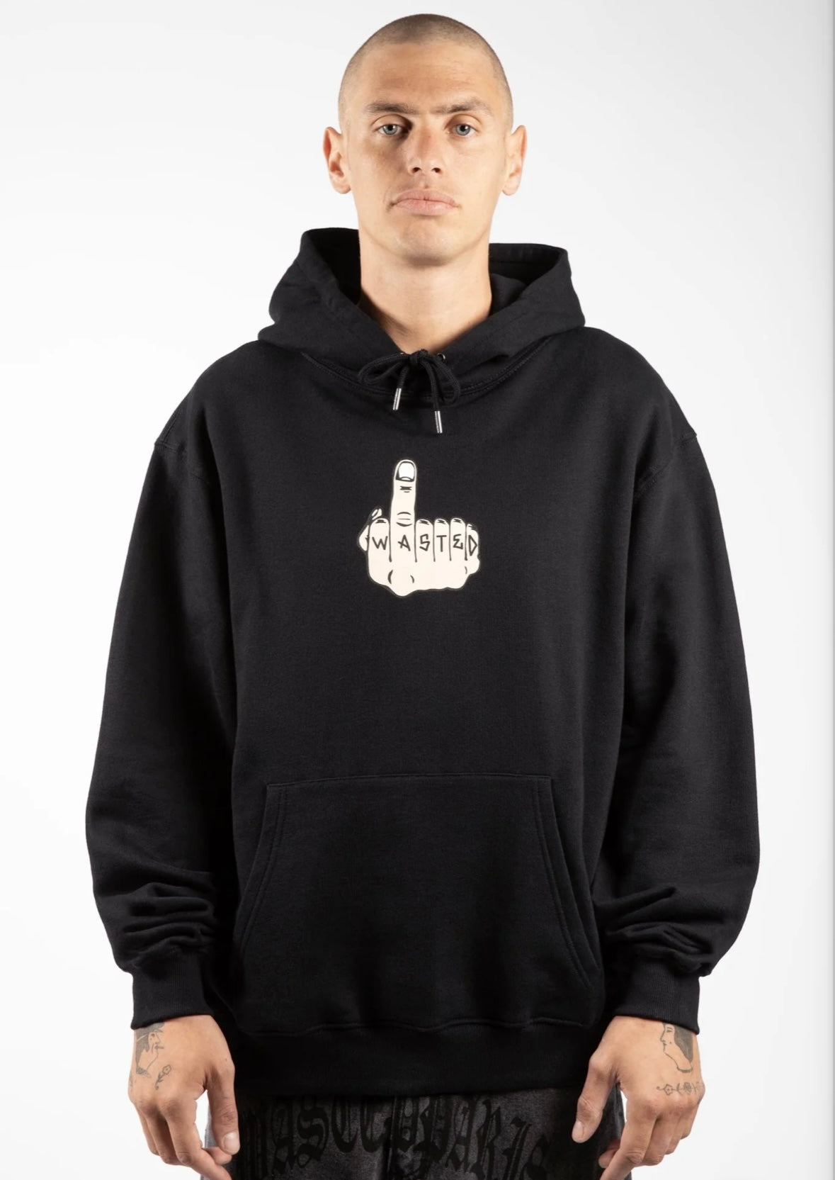 Wasted Paris Hoodie Middle Black Fit