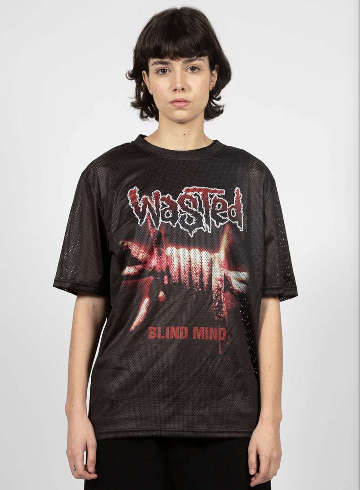 Wasted Paris Mesh Blink T-Shirt Fit