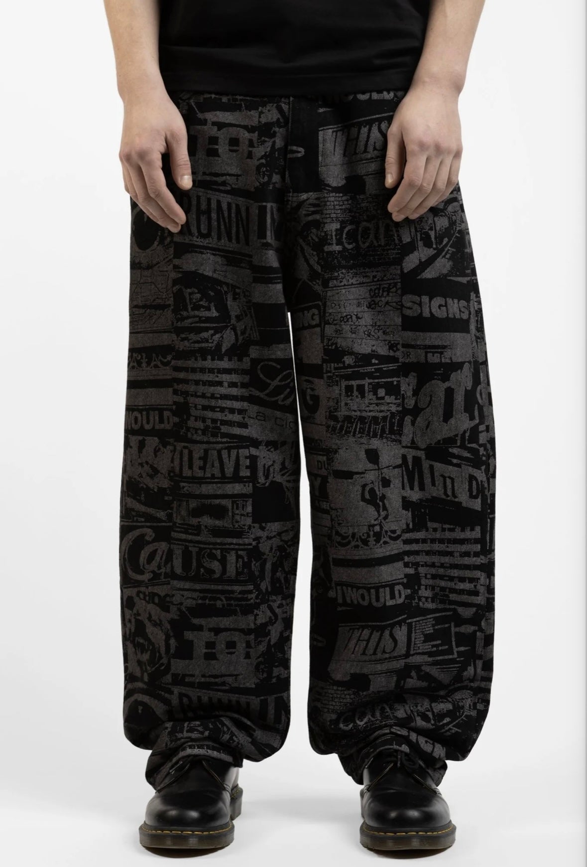 Wasted Paris Mind Casper Pants Black Faded Fit