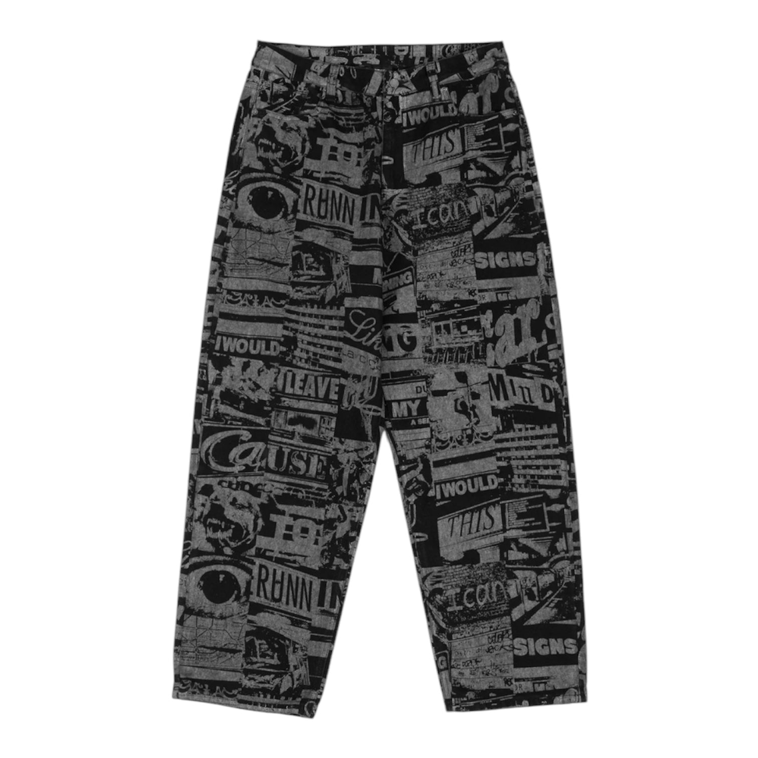 Wasted Paris Mind Casper Pants Black Faded Front