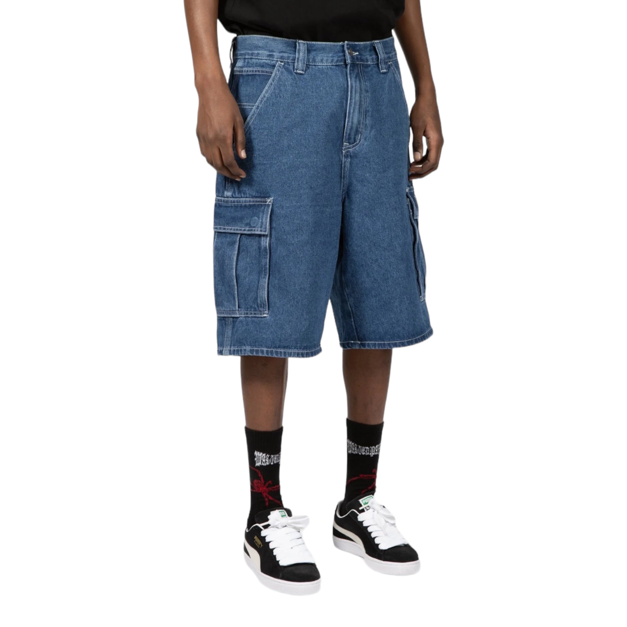 Wasted Paris Short Creager Washed Blue Fit