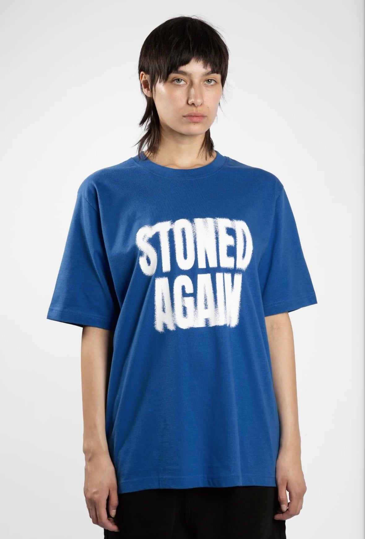 Wasted Paris T-Shirt Stoned Again Blue Fit 2