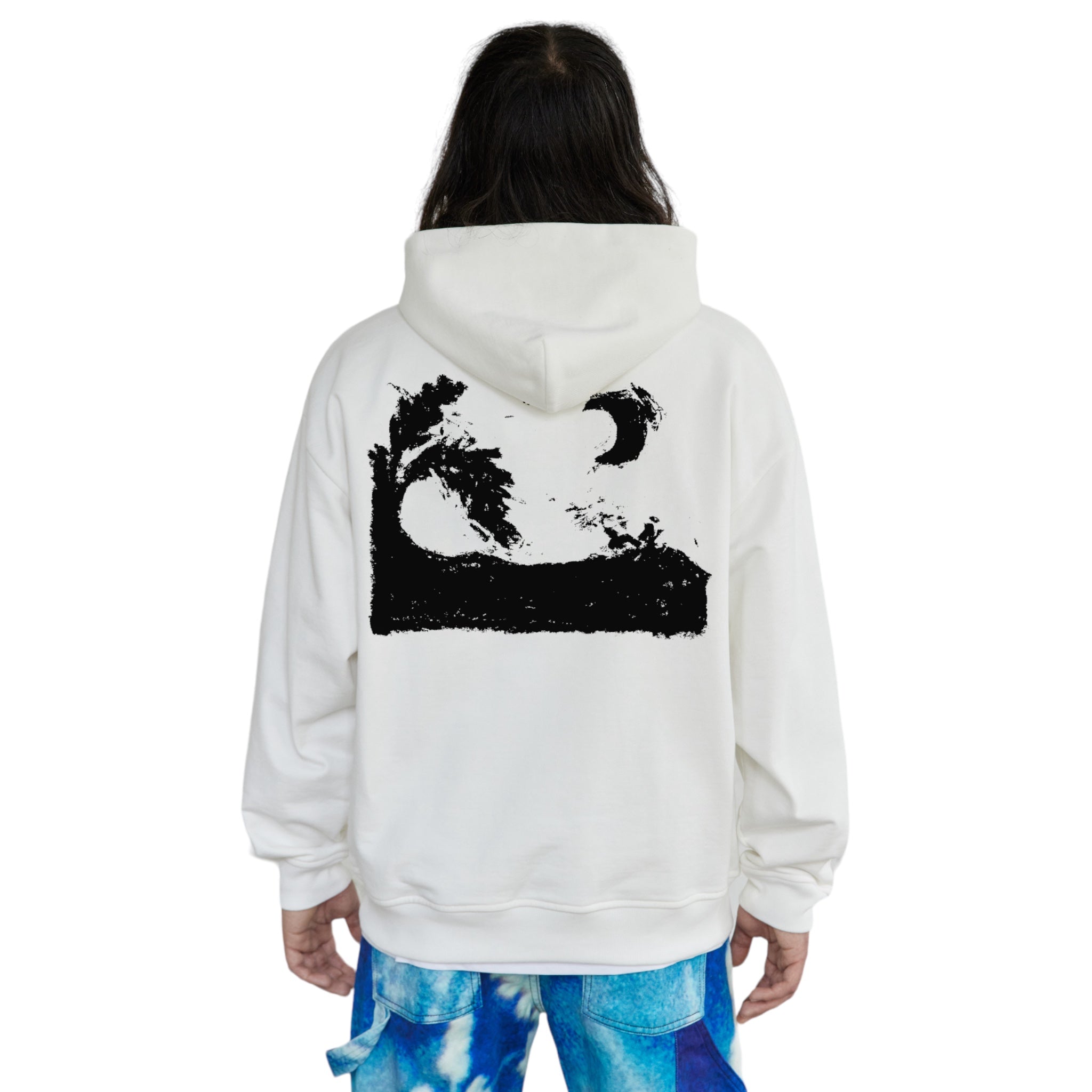 Wave Logo Hoodie White - Rassvet x Julian Klincewicz Back